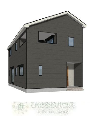 野田市なみき第7　新築戸建　3号棟の外観パース|2026年12月完成予定です(^^)/パースは現状と異なる場合がございます。