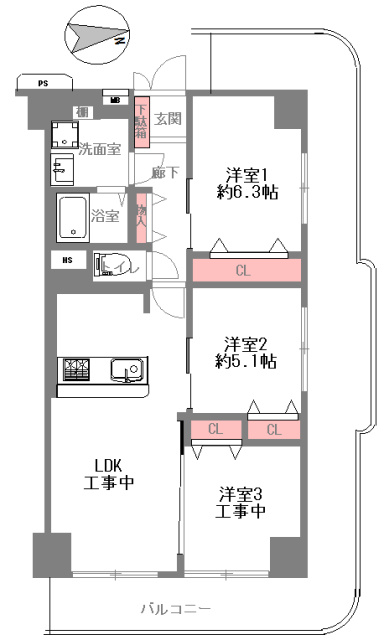 シャルム京橋の間取り