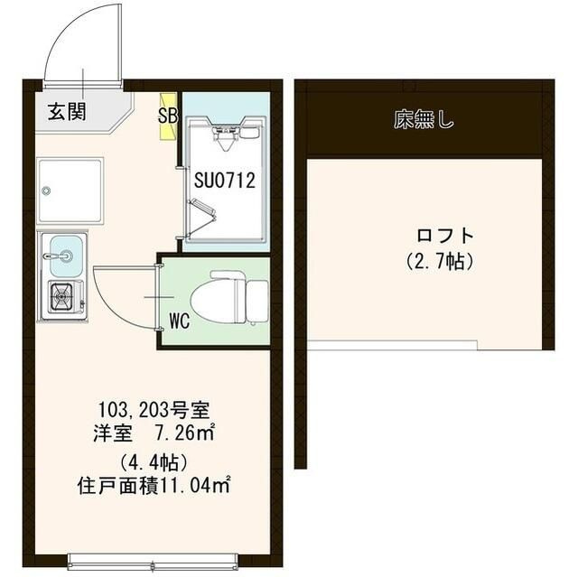 ソレイユ北赤羽の間取り
