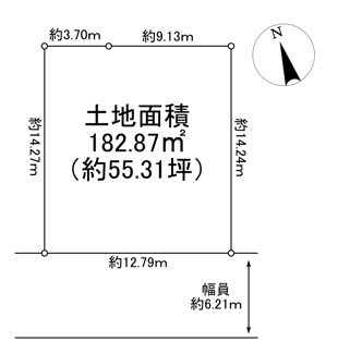 【土地図】 | 川西市けやき坂2丁目28の5　建築条件付き土地
