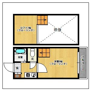 サクラ香椎Ⅱの間取り