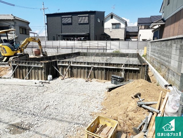 堺市東区高松　第4期　新築一戸建ての外観|現在の進捗状況です！順調に作業進行中、完成が待ち遠しいです！詳細の間取り等、お気軽にお問い合わせください！