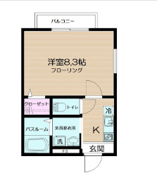 シャトレバレ町屋 の間取り