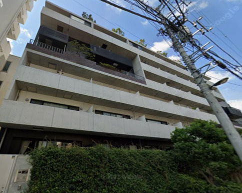 フィース神楽坂の外観|東側道路から見たとき