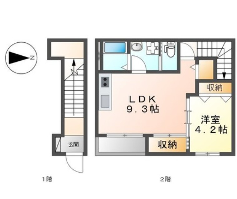狛江市猪方１丁目のアパートの間取り