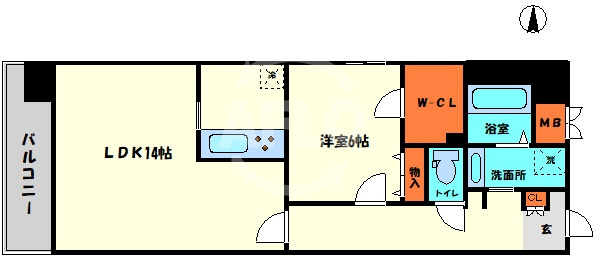オーシャン松屋町の間取り|オーシャン松屋町　間取り