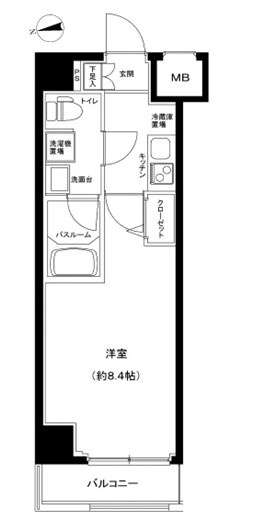 パティーナ住吉Duoの間取り