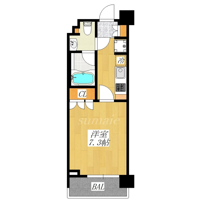 プリムヴェーレの間取り|南西向きのお部屋です☆