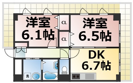 【間取り】 | ピュアライズ諏訪　仲介手数料無料