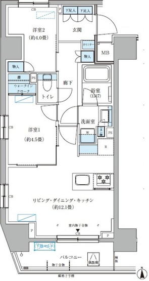 【間取り】 | パークアクシス大森山王