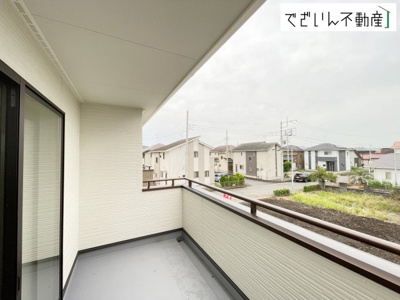 【バルコニー】 | 深谷市田中　新築住宅 | 現地(2026年9月撮影)