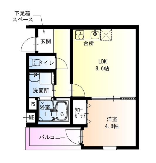 【間取り】 | フジパレス和泉大宮駅南Ⅱ番館