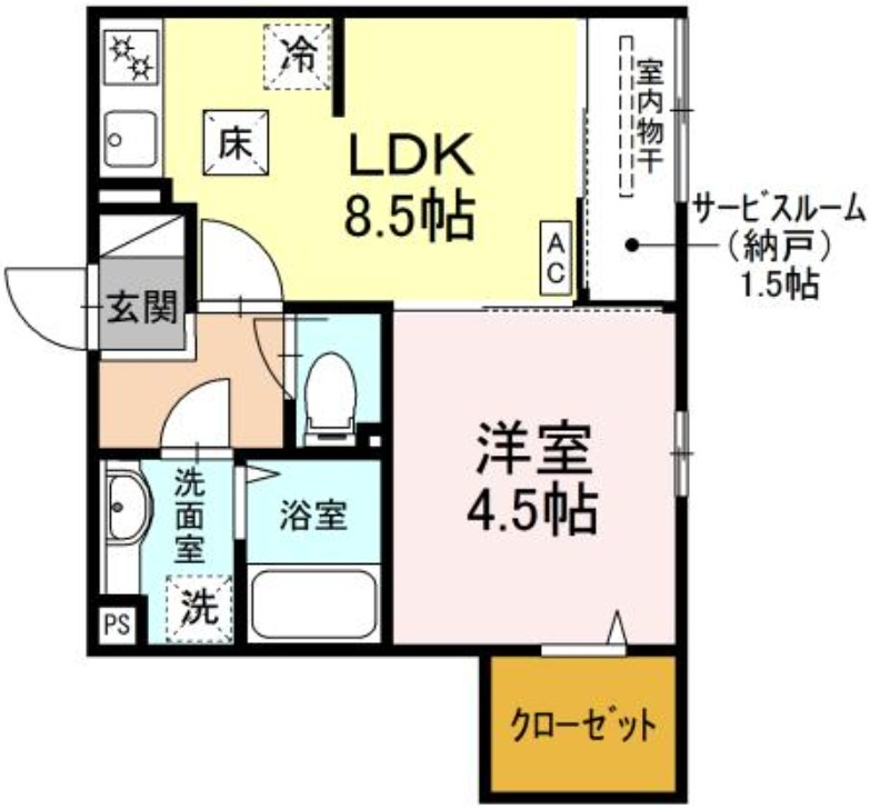 D-room元町の間取り