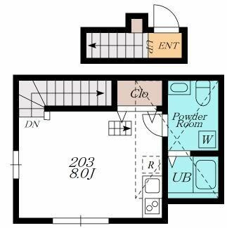 Ｇｒｏｗｔｈ　Ｔｅｒｒａｃｅ　中目黒の間取り
