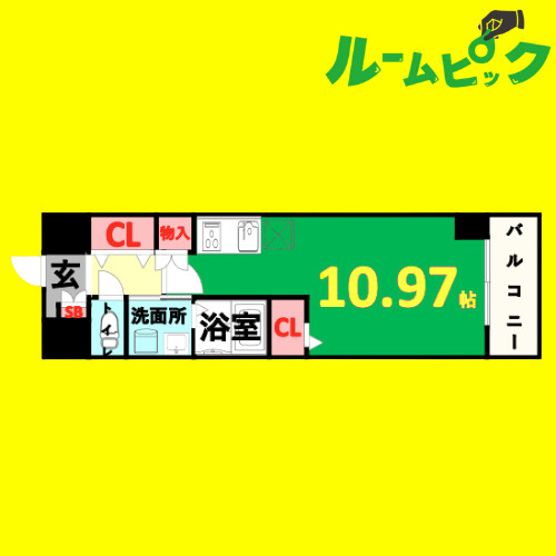 マックヴィラージュ平安　名古屋市賃貸　仲介手数料無料の間取り