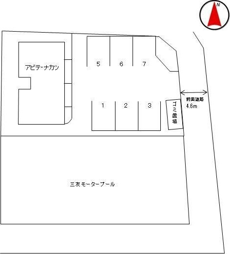 アビテ中津の区画図