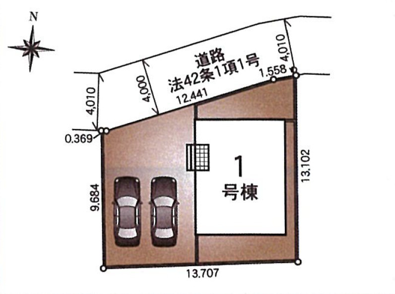 相模原市緑区大島第60の区画図