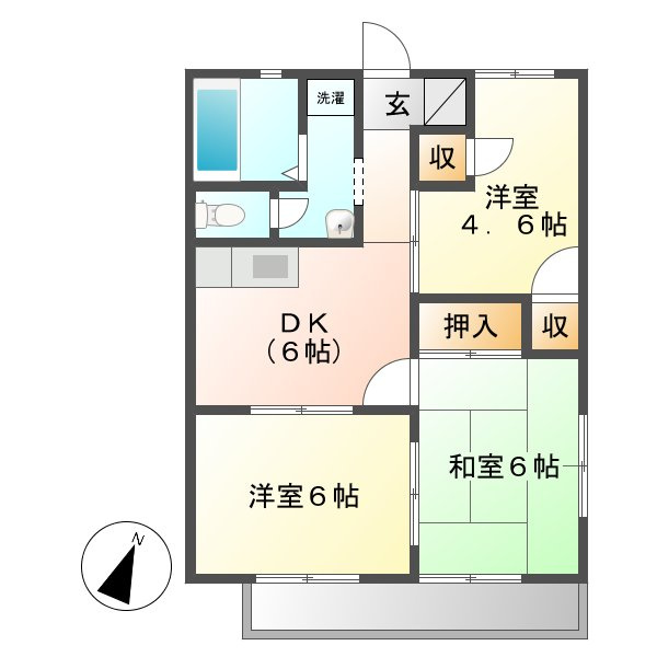 ドメスティックカーサの間取り