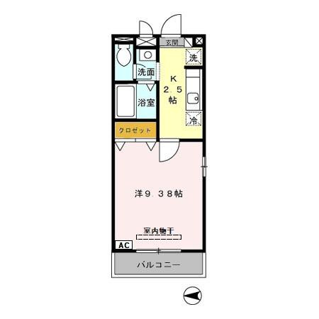 クレール八広の間取り