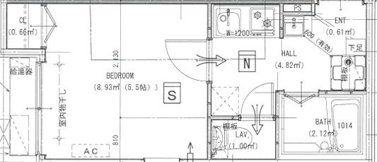 メゾン・ド・ソレイユ大島の間取り|間取りです。