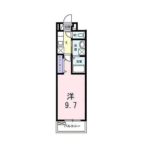 京都市南区吉祥院東前田町のアパートの間取り