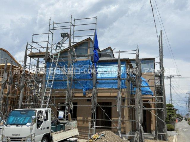 南アルプス市加賀美の新築一戸建の外観