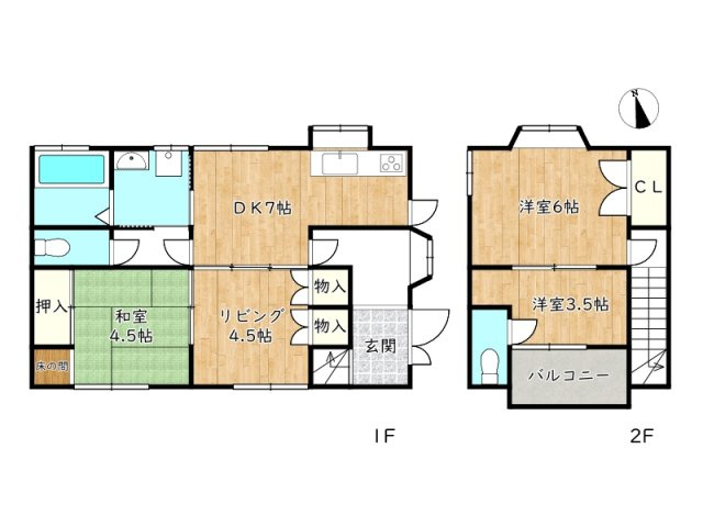 【間取り】 | 姫路市飯田３丁目／中古戸建