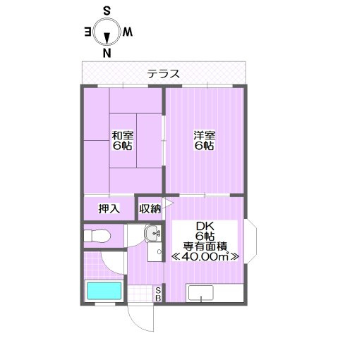 パティオスクエア亀有の間取り