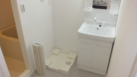 LEO参拾五番館の洗面所|室内洗濯機置場もあります。