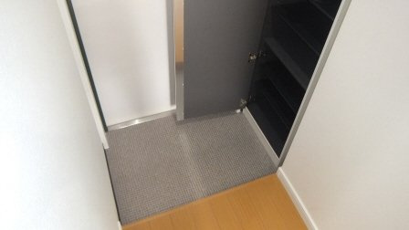 LEO参拾五番館の玄関|下駄箱付きの玄関です