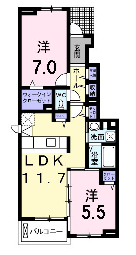 アンジュⅡの間取り