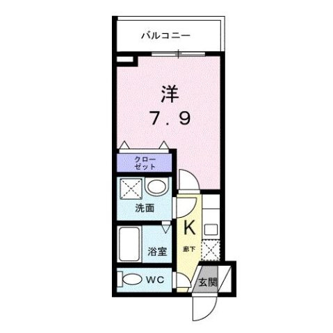 ライズ脇田町　Ａ館の間取り