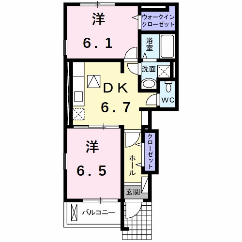 アンジェロ　クストーデ　Ｂの間取り