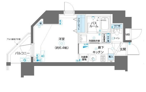 ZOOM川崎SOUTH の間取り|間取りです。