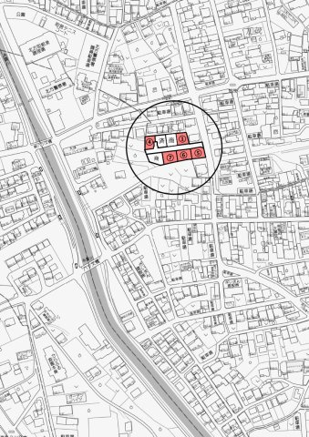 8区画分譲地　北方町加茂　⑦の地図