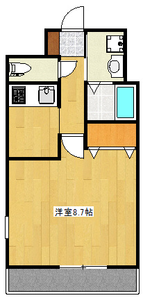 熊本市中央区新町２丁目の賃貸マンションの間取り