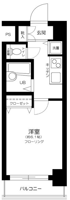 豊島区上池袋２丁目の賃貸マンションの間取り