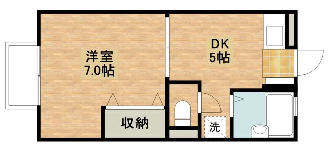 【間取り】 | 幸栄ハイツB
