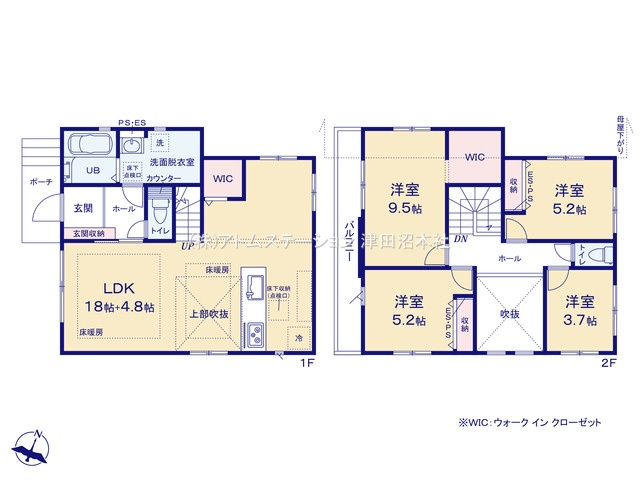 【間取り】 | アトムセレクト船橋市高根台１４期 ２号棟