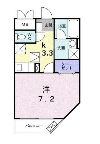川口市大字安行藤八のアパートの間取り