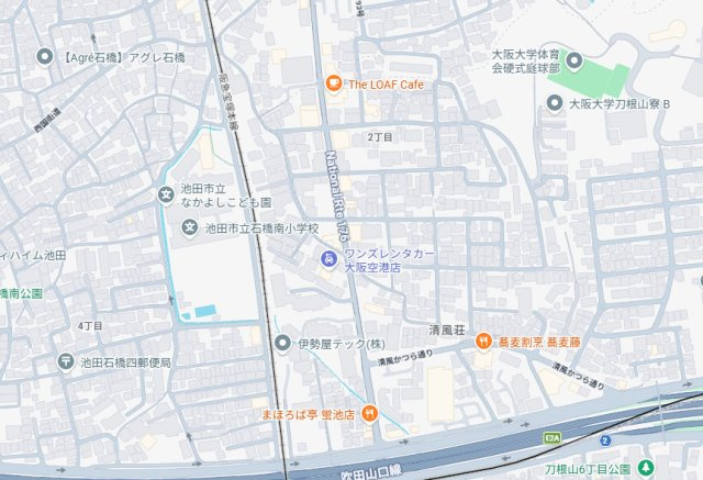 豊中市清風荘　第1期　売土地の地図