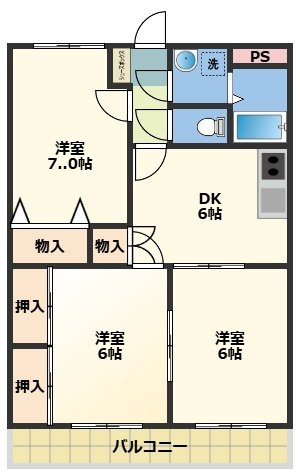 ユーミー壱番館の間取り