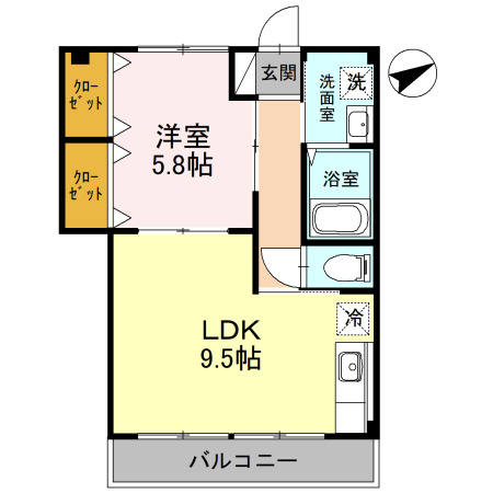 コーポラスの間取り
