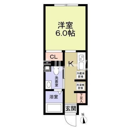 板橋区大山金井町の賃貸マンションの間取り