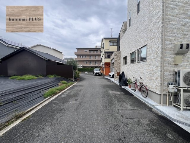 大阪市旭区清水3丁目の前面道路含む現地写真
