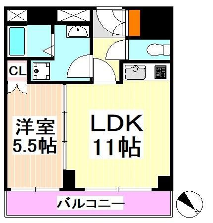 霞町五番館の間取り