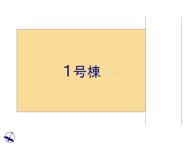 越谷市大字平方 新築分譲住宅の区画図