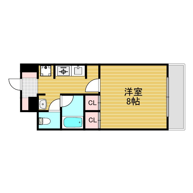 グランシャルマン新大阪の間取り