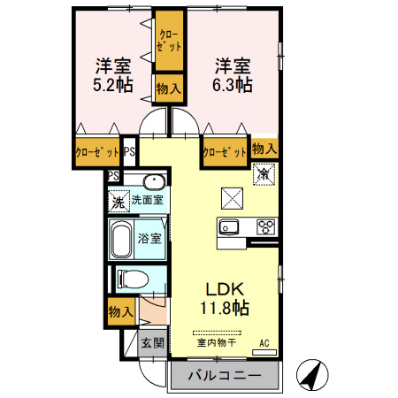 セリシールの間取り