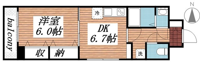 橘ビルの間取り